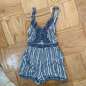 American eagle navy romper